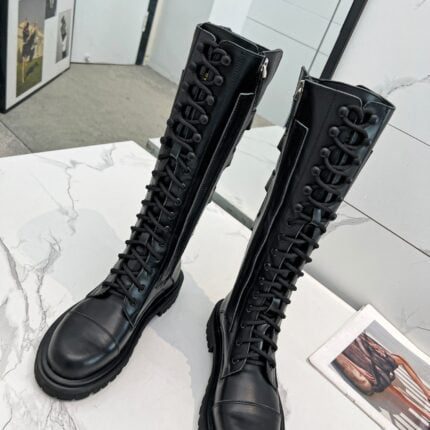 Dior 23 breasted Doc Martens leather cowhide high boots size: 35－42 note shoes size when you fill shipping address