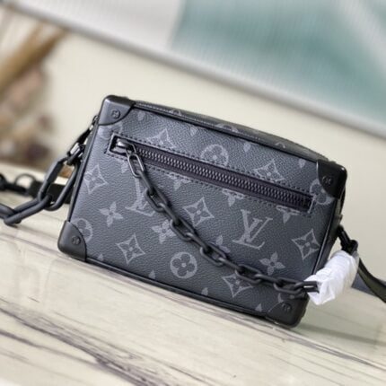 Louis Vuitton / LV monogram mini soft trunk eclipse m44735 Black size:18.5 * 13.0 * 8.0 cm