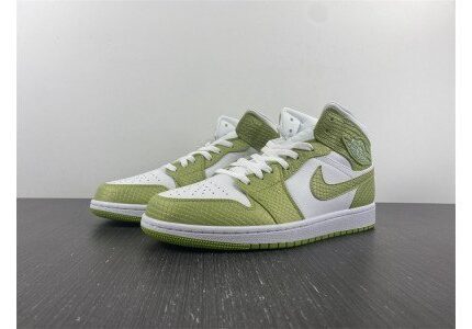 Air Jordan 1 Mid Green Python