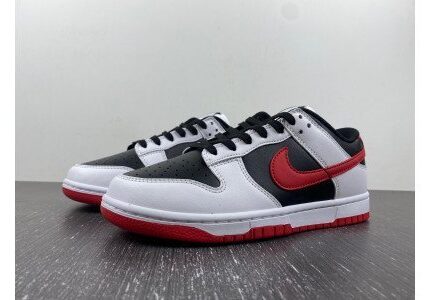 Nike Dunk Low White Black University Red